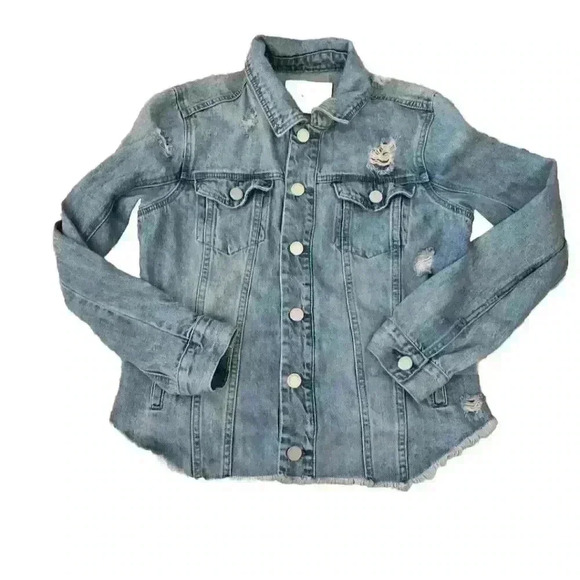 Blank NYC Women's Light Wash Distressed Denim Jacket S - Picture 4 of 15
